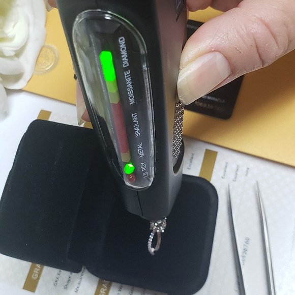 1 Carat Moissanite Fancy Ring with 925 Sterling Silver Band, D-FL - Picture 7 of 10